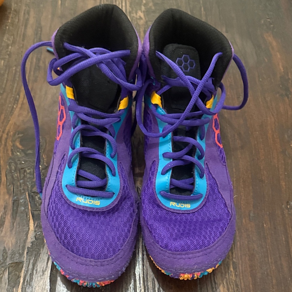 Rudis Purple Wrestling Shoes.